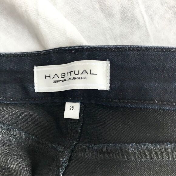 Habitual Onyx Waxy Shiny legging jeans Size 28 - Picture 10 of 13